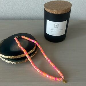 🩷 HANDMADE! Clay Bead Necklace 💛